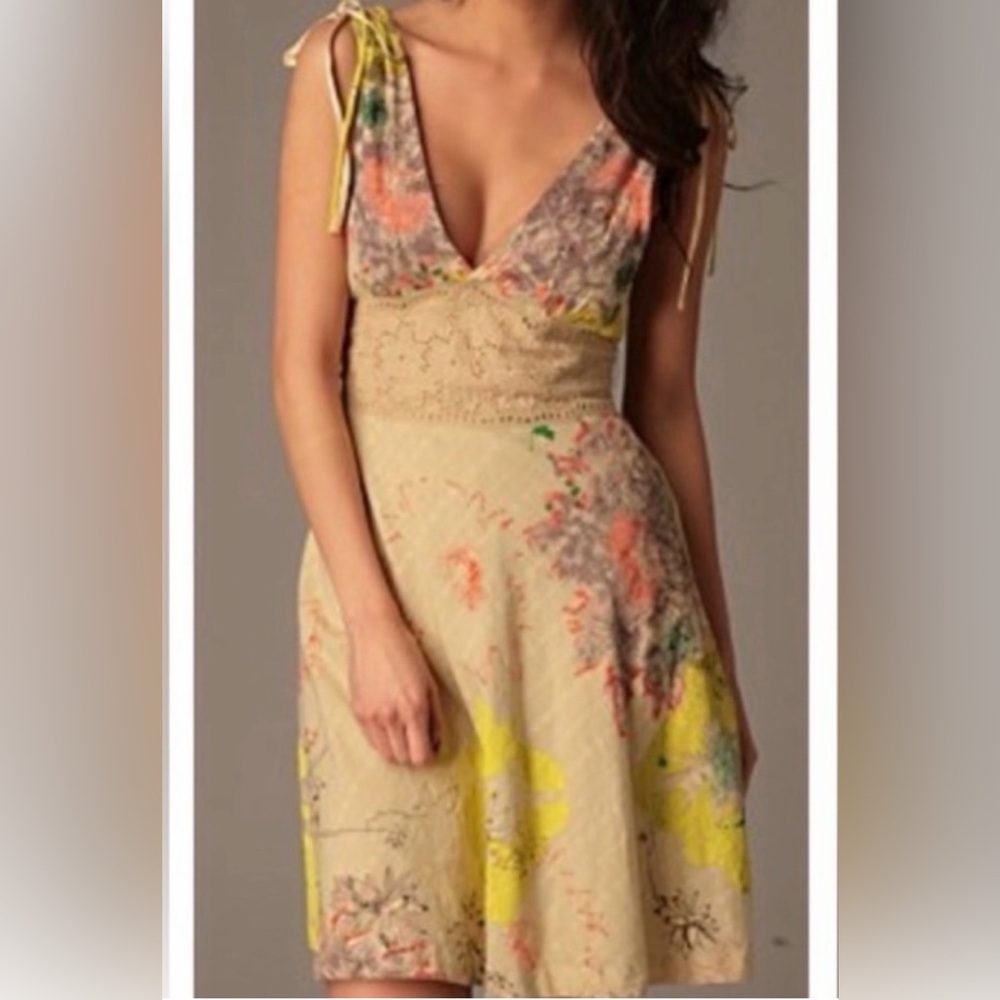 Free People mini floral sundress SIZE 10